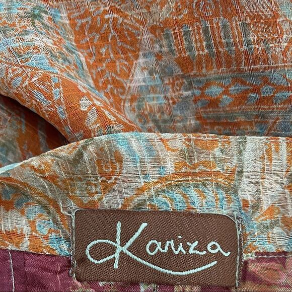 Kariza Silk Reversible Versatile Wrap Dress Skirt - Picture 12 of 12